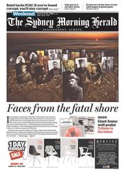 Sydney Morning Herald (Australia) Newspaper Front Page for 25 April 2015