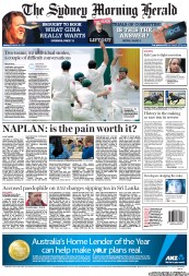 Sydney Morning Herald (Australia) Newspaper Front Page for 26 November 2012