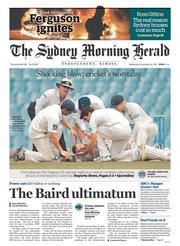 Sydney Morning Herald (Australia) Newspaper Front Page for 26 November 2014