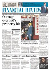 Sydney Morning Herald (Australia) Newspaper Front Page for 26 February 2015
