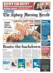 Sydney Morning Herald (Australia) Newspaper Front Page for 26 July 2014