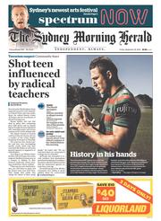 Sydney Morning Herald (Australia) Newspaper Front Page for 26 September 2014
