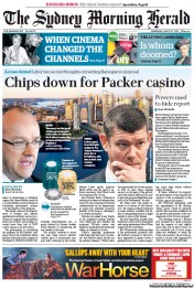 Sydney Morning Herald (Australia) Newspaper Front Page for 27 March 2013