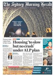 Sydney Morning Herald (Australia) Newspaper Front Page for 27 May 2016