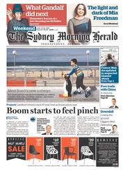Sydney Morning Herald (Australia) Newspaper Front Page for 27 June 2015