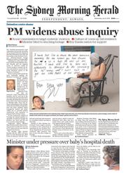 Sydney Morning Herald (Australia) Newspaper Front Page for 27 July 2016