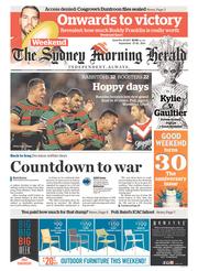 Sydney Morning Herald (Australia) Newspaper Front Page for 27 September 2014