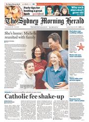 Sydney Morning Herald (Australia) Newspaper Front Page for 28 October 2014