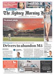 Sydney Morning Herald (Australia) Newspaper Front Page for 28 November 2015