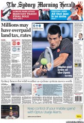Sydney Morning Herald (Australia) Newspaper Front Page for 28 January 2013