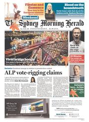 Sydney Morning Herald (Australia) Newspaper Front Page for 28 May 2016