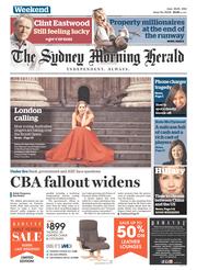 Sydney Morning Herald (Australia) Newspaper Front Page for 28 June 2014