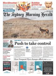 Sydney Morning Herald (Australia) Newspaper Front Page for 29 March 2014