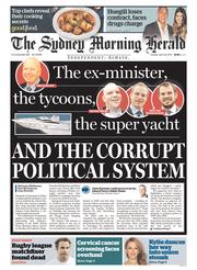 Sydney Morning Herald (Australia) Newspaper Front Page for 29 April 2014