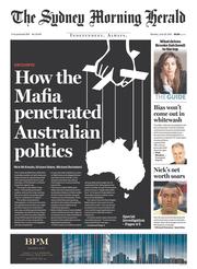 Sydney Morning Herald (Australia) Newspaper Front Page for 29 June 2015