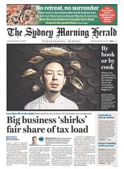 Sydney Morning Herald (Australia) Newspaper Front Page for 29 September 2014