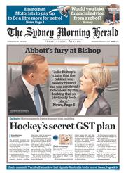 Sydney Morning Herald (Australia) Newspaper Front Page for 2 December 2015
