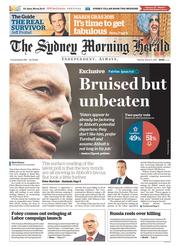 Sydney Morning Herald (Australia) Newspaper Front Page for 2 March 2015