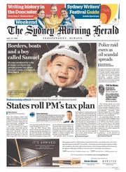 Sydney Morning Herald (Australia) Newspaper Front Page for 2 April 2016