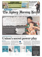 Sydney Morning Herald (Australia) Newspaper Front Page for 2 May 2015