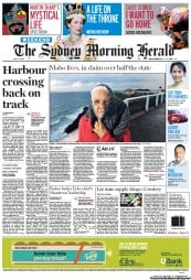 Sydney Morning Herald (Australia) Newspaper Front Page for 2 June 2012