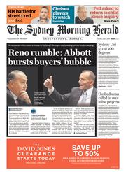 Sydney Morning Herald (Australia) Newspaper Front Page for 2 June 2015