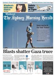 Sydney Morning Herald (Australia) Newspaper Front Page for 2 August 2014