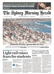 Sydney Morning Herald (Australia) Newspaper Front Page for 30 December 2014