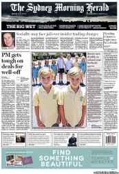 Sydney Morning Herald (Australia) Newspaper Front Page for 30 January 2013