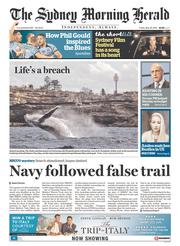 Sydney Morning Herald (Australia) Newspaper Front Page for 30 May 2014