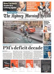 Sydney Morning Herald (Australia) Newspaper Front Page for 30 May 2015
