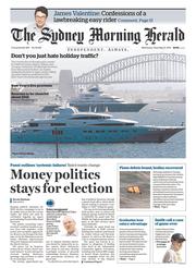 Sydney Morning Herald (Australia) Newspaper Front Page for 31 December 2014
