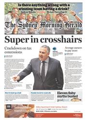 Sydney Morning Herald (Australia) Newspaper Front Page for 31 March 2015