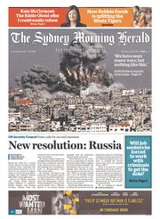 Sydney Morning Herald (Australia) Newspaper Front Page for 31 July 2014