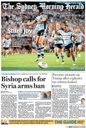 Sydney Morning Herald (Australia) Newspaper Front Page for 3 October 2016