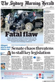 Sydney Morning Herald (Australia) Newspaper Front Page for 3 November 2016