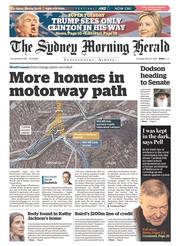 Sydney Morning Herald (Australia) Newspaper Front Page for 3 March 2016