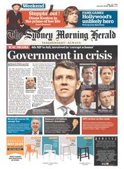 Sydney Morning Herald (Australia) Newspaper Front Page for 3 May 2014