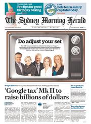 Sydney Morning Herald (Australia) Newspaper Front Page for 3 May 2016