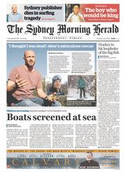 Sydney Morning Herald (Australia) Newspaper Front Page for 3 July 2014