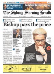 Sydney Morning Herald (Australia) Newspaper Front Page for 3 August 2015