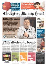 Sydney Morning Herald (Australia) Newspaper Front Page for 4 October 2014