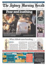 Sydney Morning Herald (Australia) Newspaper Front Page for 4 December 2015
