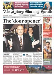 Sydney Morning Herald (Australia) Newspaper Front Page for 4 April 2014