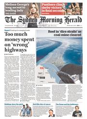 Sydney Morning Herald (Australia) Newspaper Front Page for 4 April 2016
