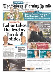 Sydney Morning Herald (Australia) Newspaper Front Page for 4 June 2016