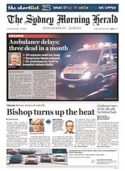 Sydney Morning Herald (Australia) Newspaper Front Page for 5 December 2014