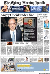 Sydney Morning Herald (Australia) Newspaper Front Page for 5 February 2013