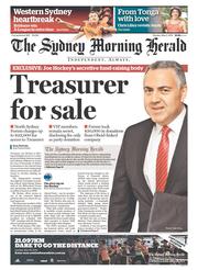 Sydney Morning Herald (Australia) Newspaper Front Page for 5 May 2014
