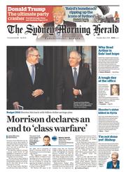 Sydney Morning Herald (Australia) Newspaper Front Page for 5 May 2016
